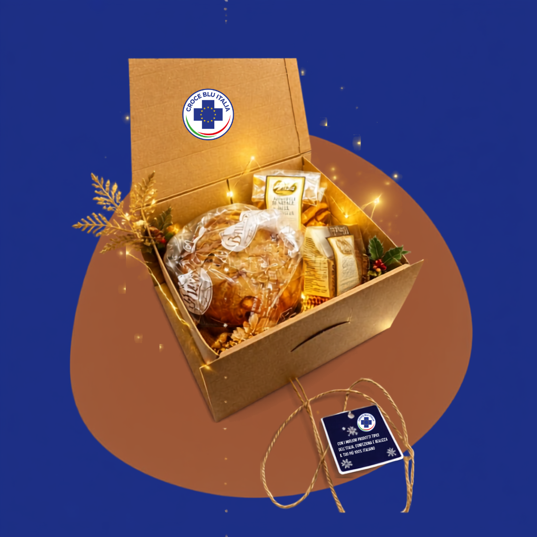 Regali solidali Croce Blu Italia grande cesta